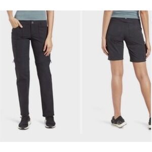 Kuhl‎ Pants Womens 14 Horizon Convertible Cargo Black Hiking Outdoor